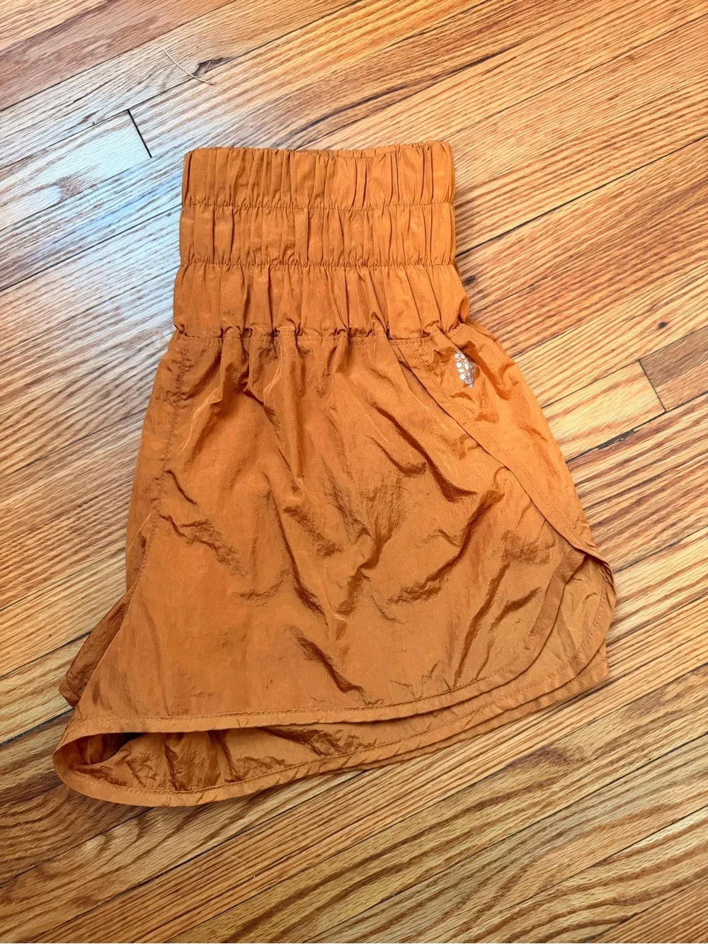 FP Movement by Free People High-Waist Rust Orange Active Shorts